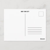 New York City at night - Chrysler Building ポストカード (裏面)