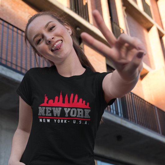 New York City Beautiful Skyline Tシャツ