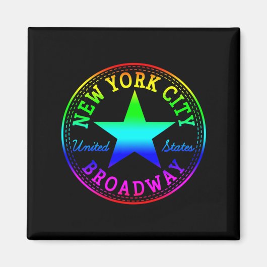 New York City Broadway Theater Nyc United States U マグネット (正面)