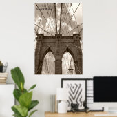 New York City Brooklyn Bridge ポスター (ホームオフィス)