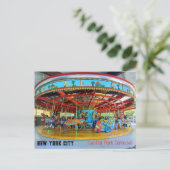 New York City - Central Park Carousel ポストカード (スタンド正面)
