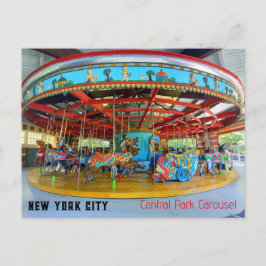 New York City - Central Park Carousel ポストカード