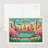 New York City, Central Park Springtime   ポストカード (正面/裏面)