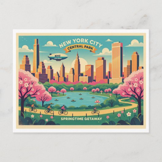 New York City, Central Park Springtime   ポストカード (正面)