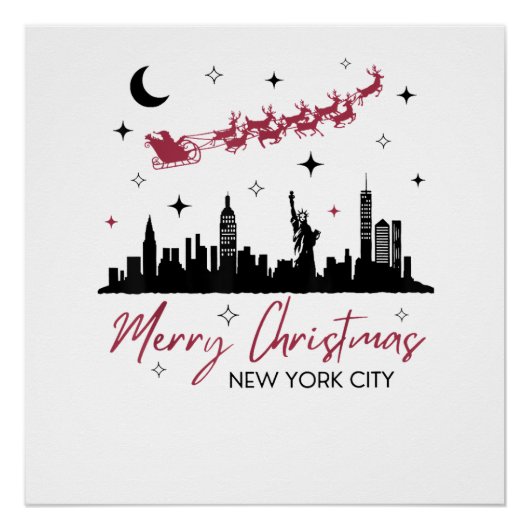 New York City Christmas Trip, Merry Christmas New  ポスター (正面)