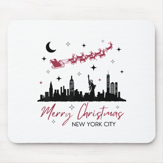 New York City Christmas Trip, Merry Christmas New  マウスパッド (正面)