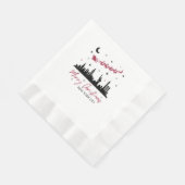 New York City Christmas Trip, Merry Christmas New 縁ありランチョンナプキン (角)