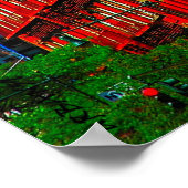 New York City "Columbus Ave" West Side ポスター (角)