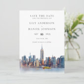 New York City Destination Photo Wedding セーブザデート (スタンド正面)