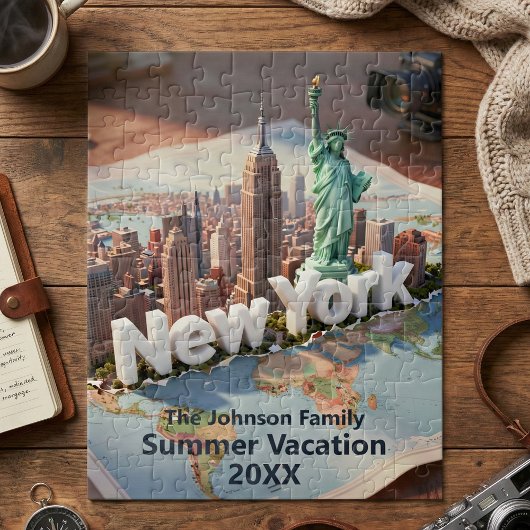 New York City Family Vacation Trip Souvenir ジグソーパズル