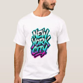 New York City Graffiti Style Tシャツ (正面)