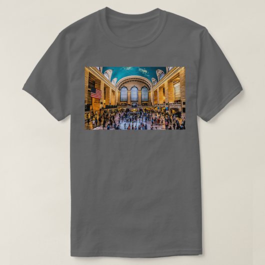 New York City Grand Central Station Terminal Tシャツ (デザイン正面)
