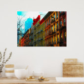 New York City "Hell's Kitchen District Street" ポスター (キッチン)