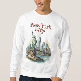 New York City – Iconic Statue & Skyline Sweatshirt スウェットシャツ