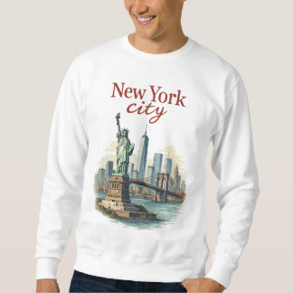 New York City – Iconic Statue & Skyline Sweatshirt スウェットシャツ