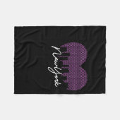 New York City Is My Valentine  フリースブランケット (正面(横))