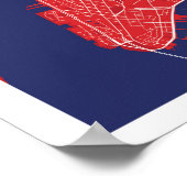 New York City Map Poster ポスター (角)