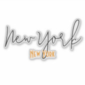 New York City, New York Souvenir シール (正面)