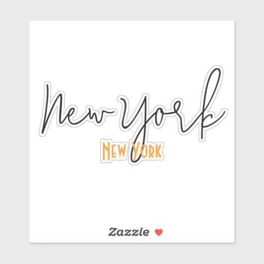 New York City, New York Souvenir シール (シート)