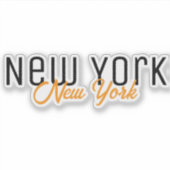 New York City, New York Souvenir シール (正面)