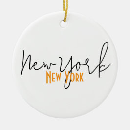 New York City, New York Souvenir セラミックオーナメント