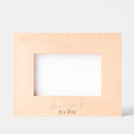 New York City, New York Souvenir レーザー彫刻フレーム