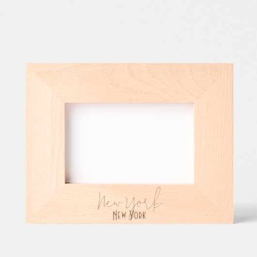 New York City, New York Souvenir レーザー彫刻フレーム (正面)