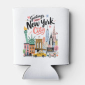 New York City NYC Skyline 缶クーラー (裏面)