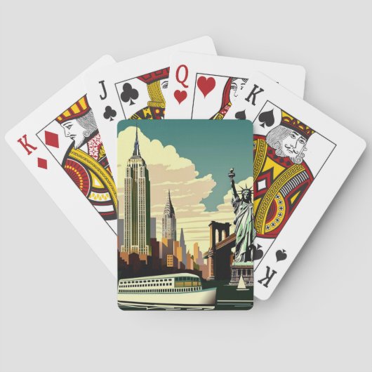 New York City Postcard Playing Cards トランプ (裏面)