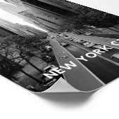 New York City Poster als Wanddeko in schwarz-weiß ポスター (角)