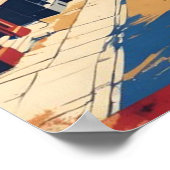 new york city poster, nyc skyline art, manhattan w ポスター (角)
