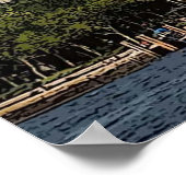 new york city poster, nyc skyline art, manhattan w ポスター (角)