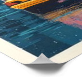 new york city poster, nyc skyline art, manhattan w ポスター (角)