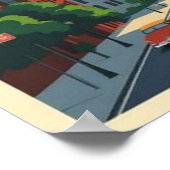 new york city poster, nyc skyline art, manhattan w ポスター (角)