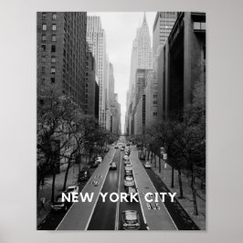 New York City Poster Wallart black-white Streetart ポスター