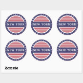 New York City Pride Emblem – American Identity ラウンドシール (シート)