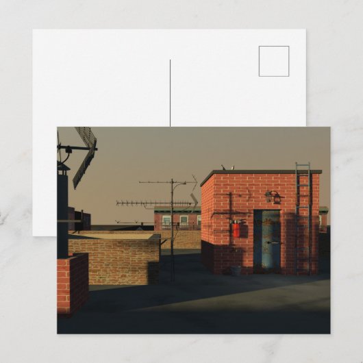 New York City roof ポストカード (正面/裏面)