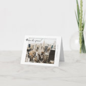 NEW YORK CITY SKYLINEはがきスタイルありがとう サンキューカード (正面)