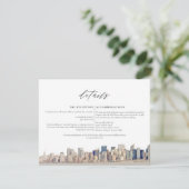 NEW YORK CITY SKYLINE詳細エンクロージャカード 招待状 (スタンド正面)