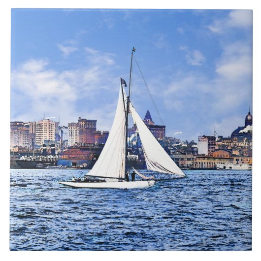 New York City Skyline タイル (正面)