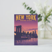 New York City Skyline ポストカード (スタンド正面)