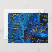 New York City Skyline at Sunset ポストカード (正面/裏面)