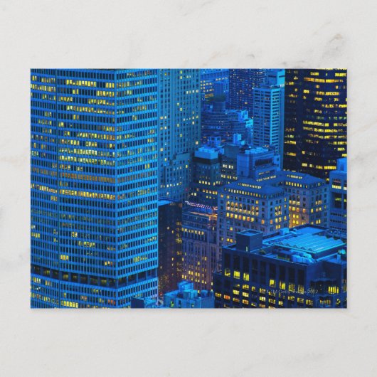 New York City Skyline at Sunset ポストカード (正面)