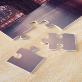 New york city skyline brooklyn bridge ジグソーパズル (側面)