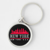 New York City Skyline City キーホルダー (正面)
