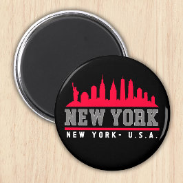 New York City Skyline City マグネット