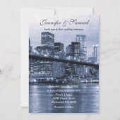 New York City Skyline Modern Luxury 招待状 (正面)