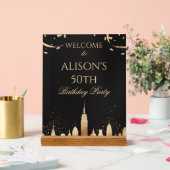 New York City Skyline Party  アクリルサイン (ウェディング)