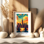 New York City Skyline Poster ポスター