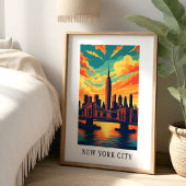 New York City Skyline Poster ポスター